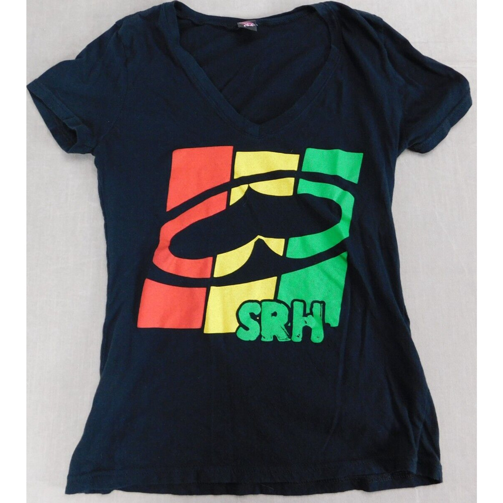 SRH Skateboarding Graphic T Shirt Women's Small Black Spade